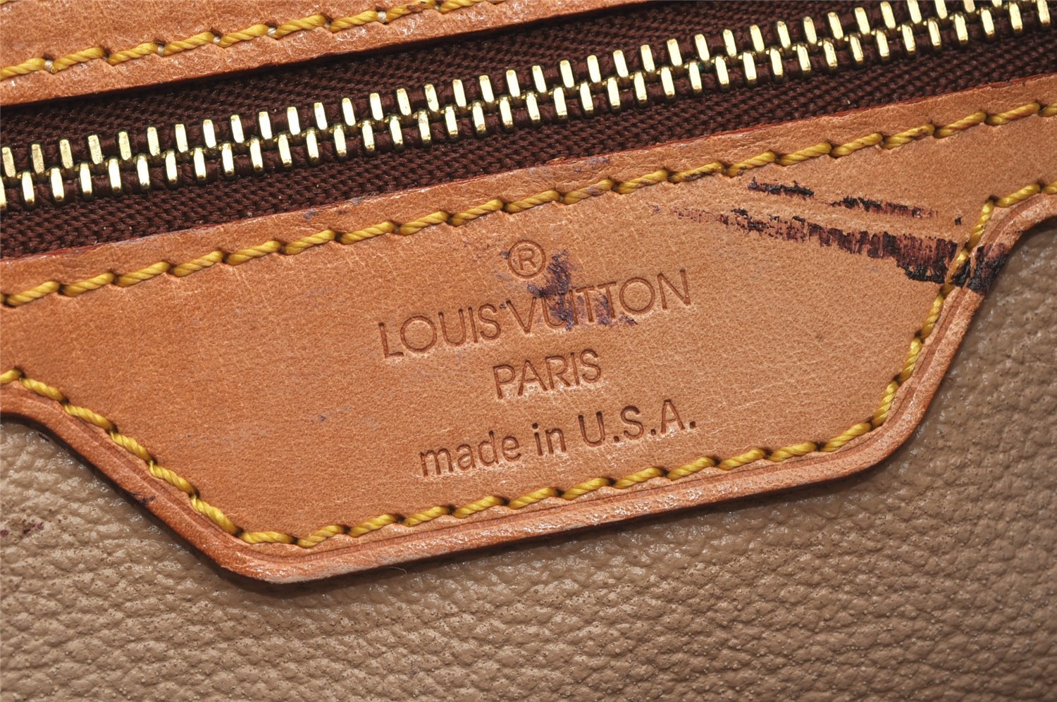 Authentic Louis Vuitton Monogram Bucket PM Shoulder Tote Bag M42238 Junk 2607K