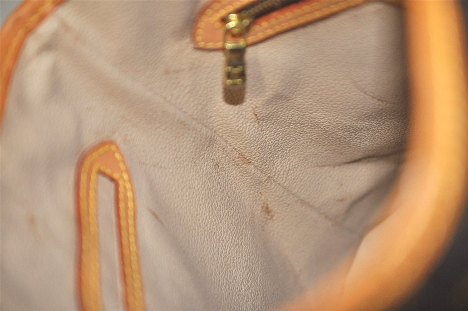 Authentic Louis Vuitton Monogram Bucket PM Shoulder Tote Bag M42238 Junk 2607K