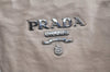 Authentic PRADA Vintage Leather 2Way Shoulder Hand Bag Light Gray 2608K
