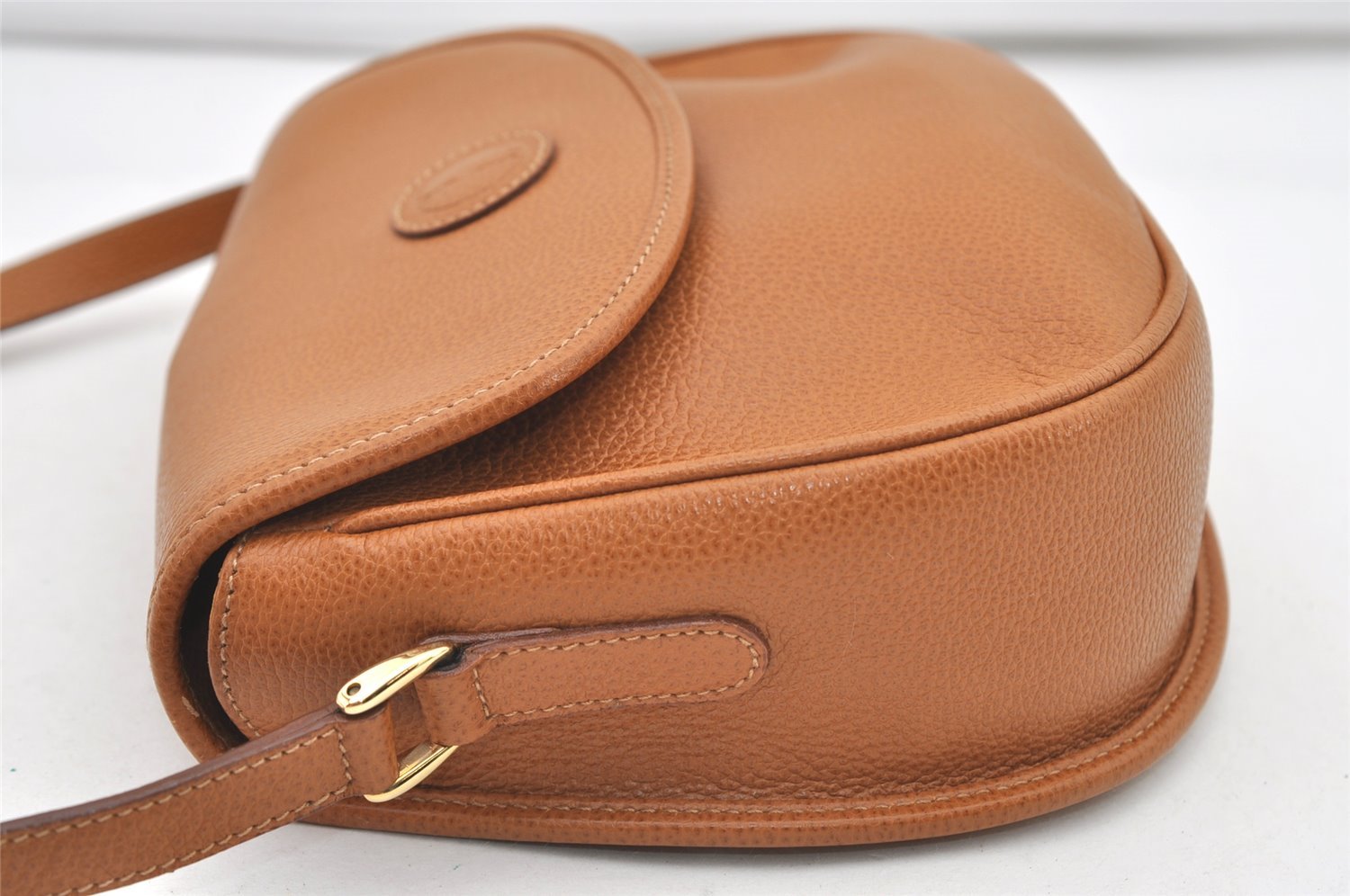 Authentic GUCCI Vintage Shoulder Cross Body Bag Purse Leather Brown Junk 2609J