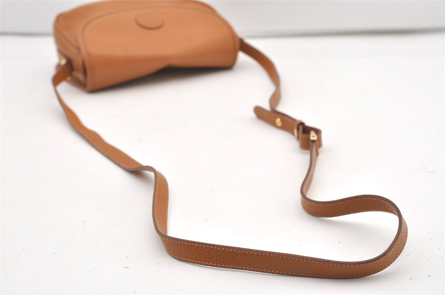 Authentic GUCCI Vintage Shoulder Cross Body Bag Purse Leather Brown Junk 2609J