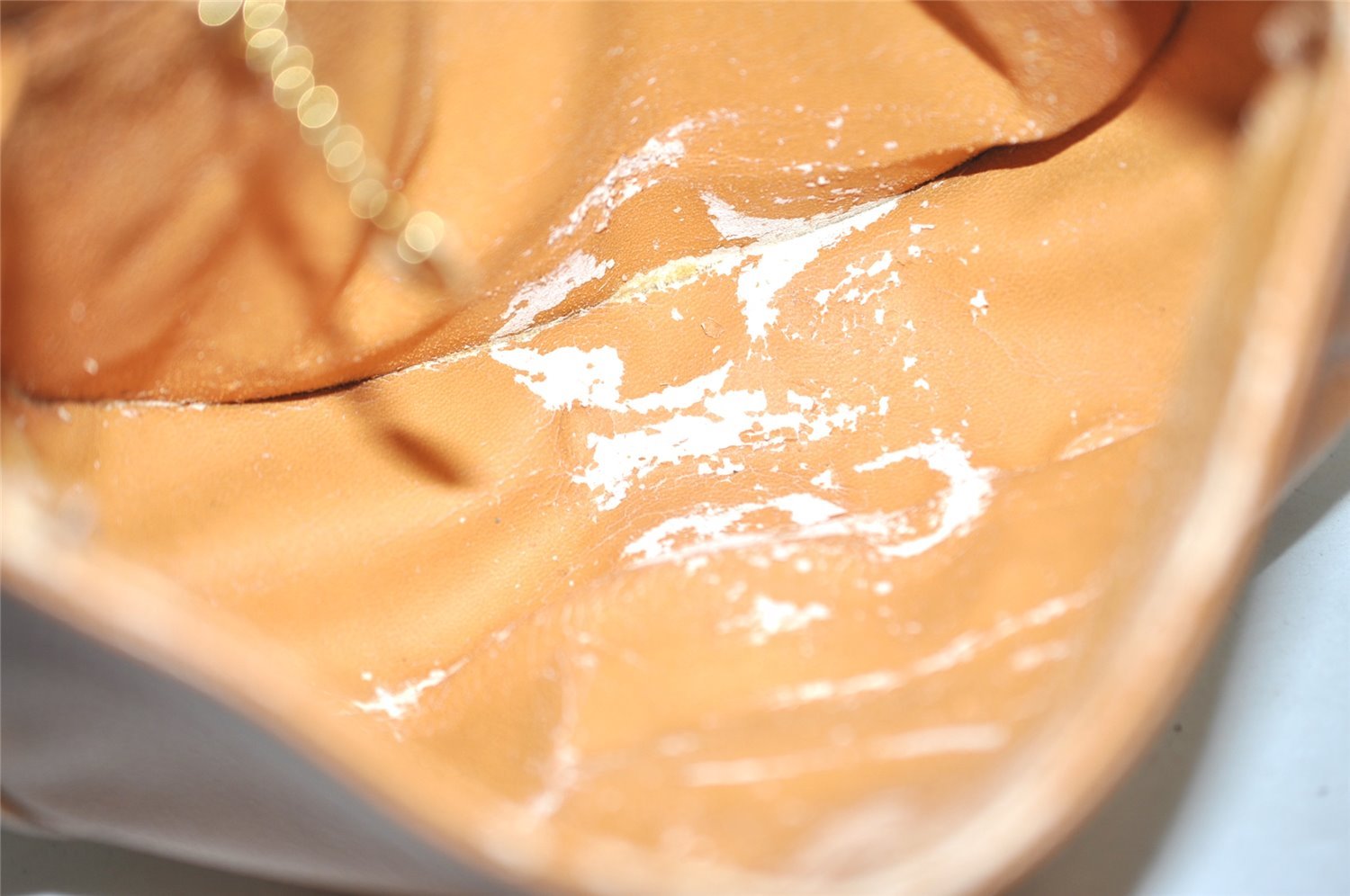 Authentic GUCCI Vintage Shoulder Cross Body Bag Purse Leather Brown Junk 2609J