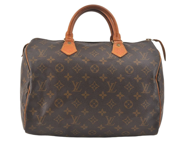 Authentic Louis Vuitton Monogram Speedy 30 Hand Boston Bag M41526 Junk 2609K