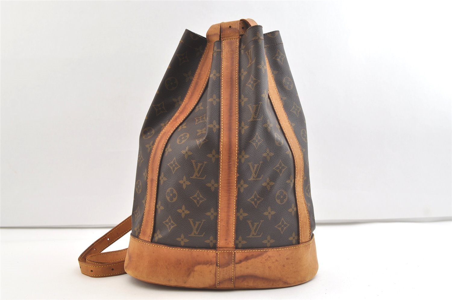 Authentic Louis Vuitton Monogram Randonnee PM Shoulder Bag M42243 LV 2610K
