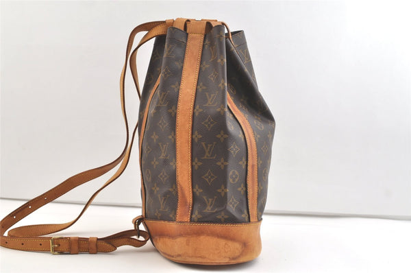 Authentic Louis Vuitton Monogram Randonnee PM Shoulder Bag M42243 LV 2610K