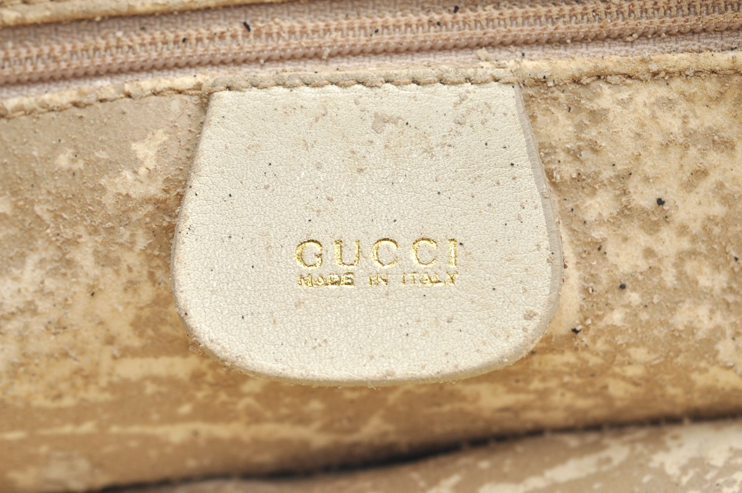 Authentic GUCCI Bamboo 2way Shoulder Hand Bag Purse Leather White Junk 2611H