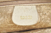 Authentic GUCCI Bamboo 2way Shoulder Hand Bag Purse Leather White Junk 2611H