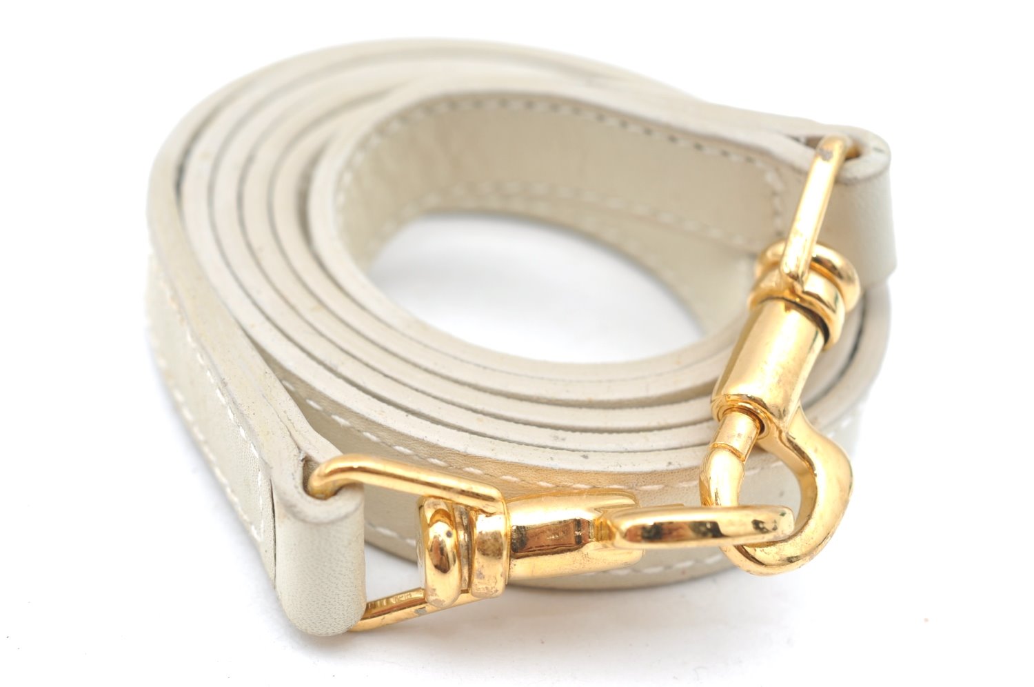 Authentic GUCCI Bamboo 2way Shoulder Hand Bag Purse Leather White Junk 2611H