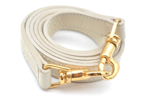 Authentic GUCCI Bamboo 2way Shoulder Hand Bag Purse Leather White Junk 2611H