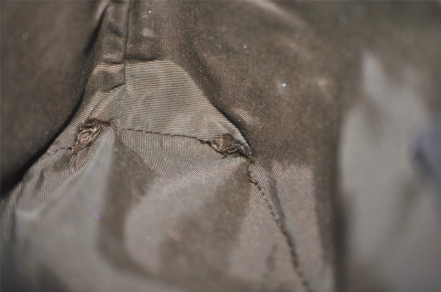 Authentic GUCCI Vintage Hand Bag Pouch Purse GG Canvas Leather 07198 Brown 2611I