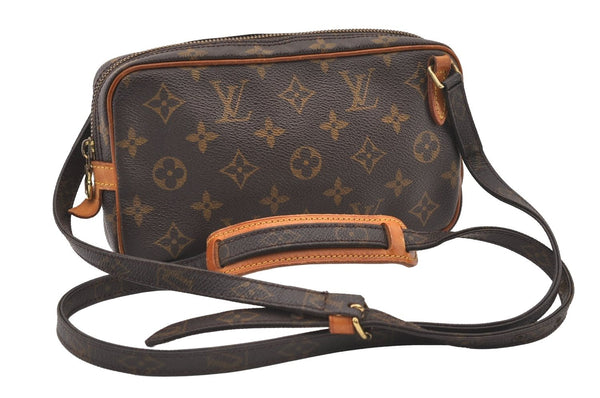 Auth Louis Vuitton Monogram Marly Bandouliere Shoulder Cross Bag M51828 LV 2611J
