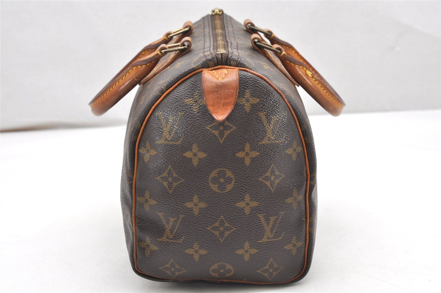 Authentic Louis Vuitton Monogram Speedy 25 Boston Hand Bag M41528 LV 2611K