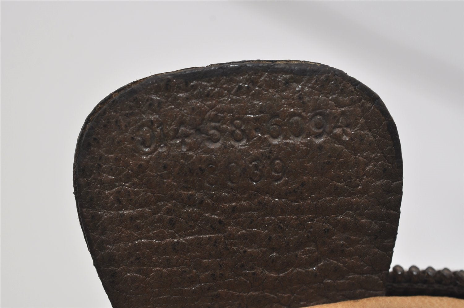 Authentic GUCCI Vintage Clutch Hand Bag Purse GG PVC Leather Brown 2612I