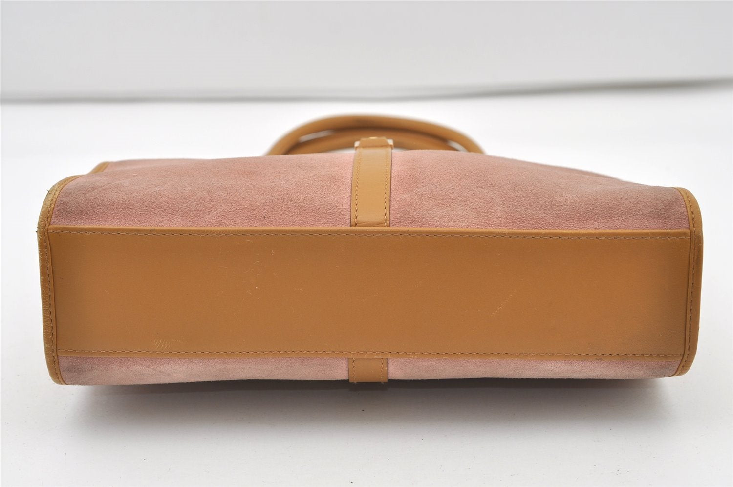 Authentic GUCCI Jackie Tote Hand Bag Purse Suede Leather 0021065 Pink 2612J