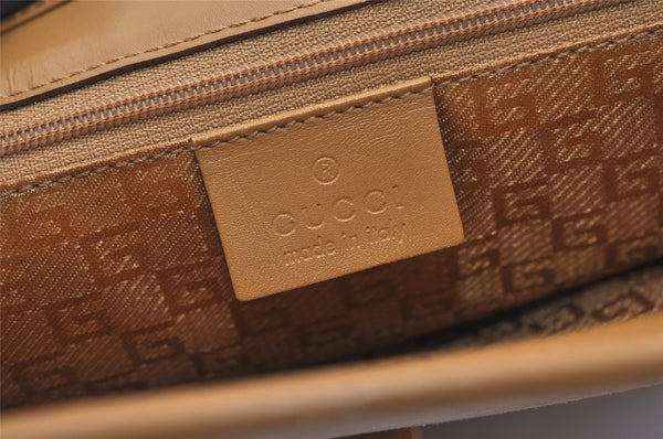 Authentic GUCCI Jackie Tote Hand Bag Purse Suede Leather 0021065 Pink 2612J