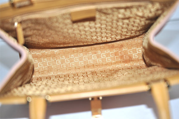 Authentic GUCCI Jackie Tote Hand Bag Purse Suede Leather 0021065 Pink 2612J