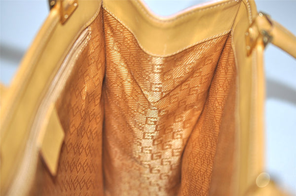 Authentic GUCCI Jackie Tote Hand Bag Purse Suede Leather 0021065 Pink 2612J