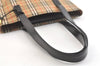 Authentic BURBERRY Nova Check Shoulder Tote Bag Purse Canvas Leather Beige 2612K