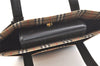 Authentic BURBERRY Nova Check Shoulder Tote Bag Purse Canvas Leather Beige 2612K
