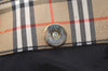 Authentic BURBERRY Nova Check Shoulder Tote Bag Purse Canvas Leather Beige 2612K