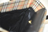 Authentic BURBERRY Nova Check Shoulder Tote Bag Purse Canvas Leather Beige 2612K