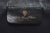 Authentic GUCCI Sherry Line Clutch Hand Bag Purse GG PVC Leather Navy Blue 2613I