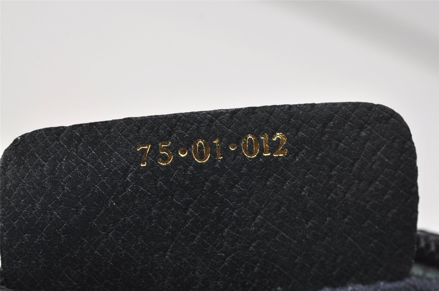 Authentic GUCCI Sherry Line Clutch Hand Bag Purse GG PVC Leather Navy Blue 2613I