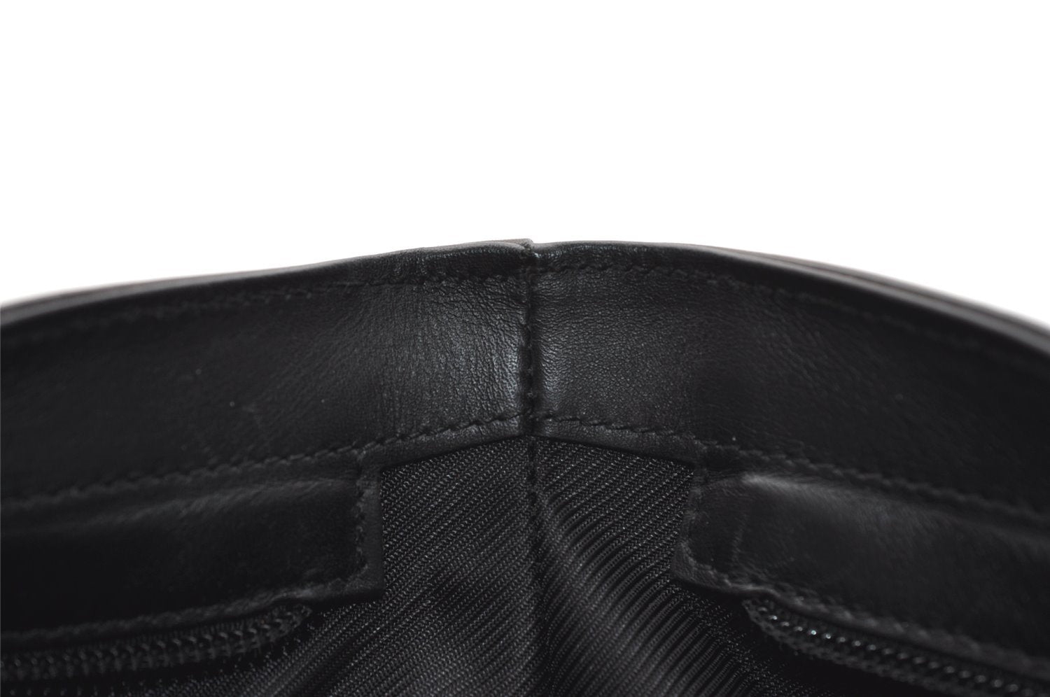 Authentic GUCCI Vintage Shoulder Tote Bag GG Canvas Leather 0021119 Black 2613J