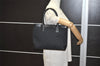 Authentic GUCCI Vintage Shoulder Tote Bag GG Canvas Leather 0021119 Black 2613J