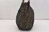 Authentic FENDI Zucca Shoulder Hand Tote Bag Purse Canvas Leather Brown 2615J