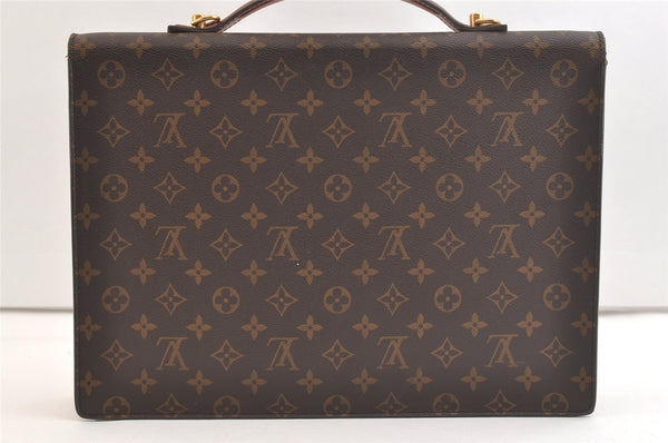 Auth Louis Vuitton Monogram Porte Documents Bandouliere M53338 Briefcase 2615K