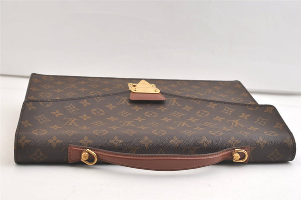 Auth Louis Vuitton Monogram Porte Documents Bandouliere M53338 Briefcase 2615K