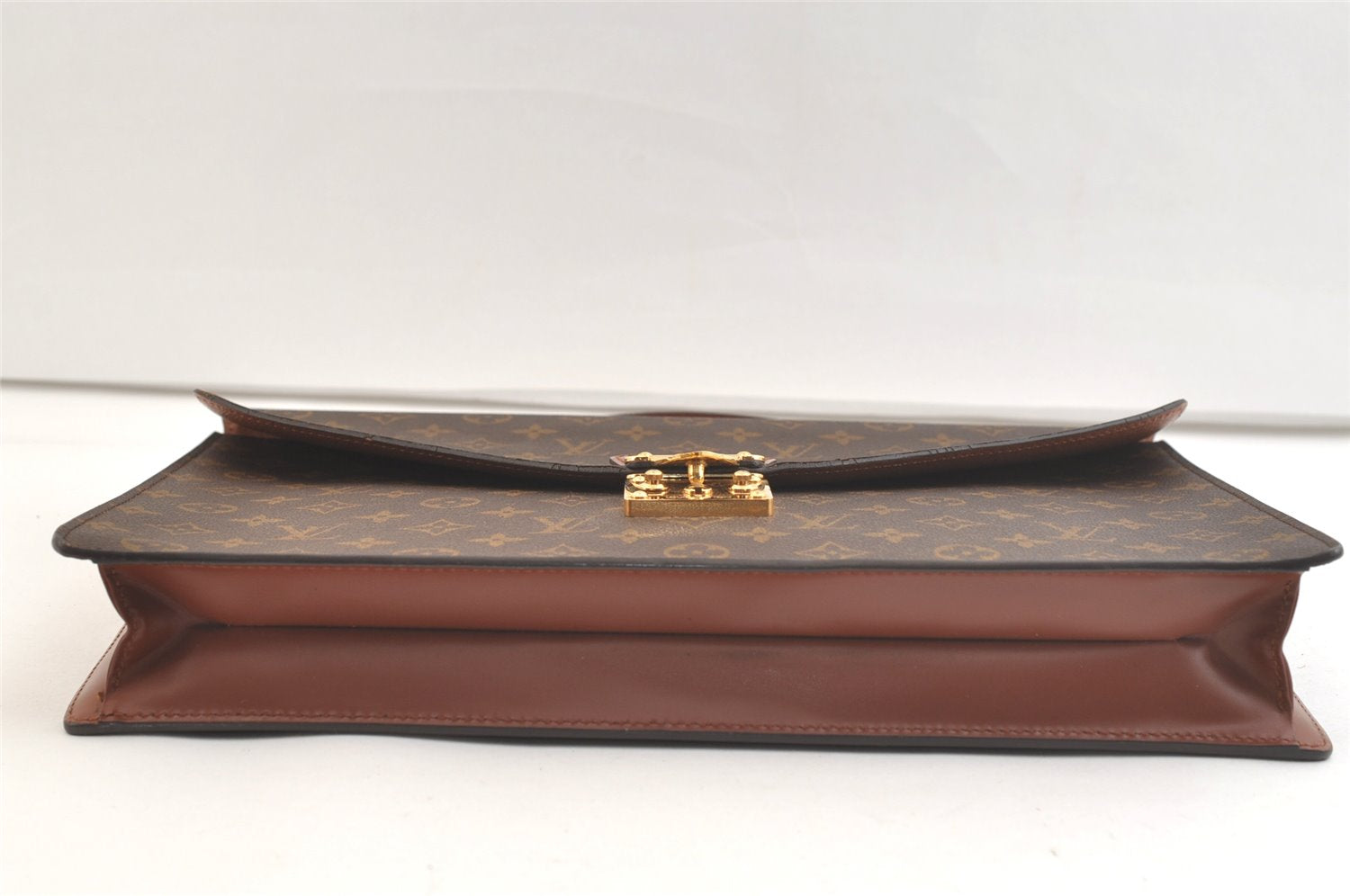 Auth Louis Vuitton Monogram Porte Documents Bandouliere M53338 Briefcase 2615K