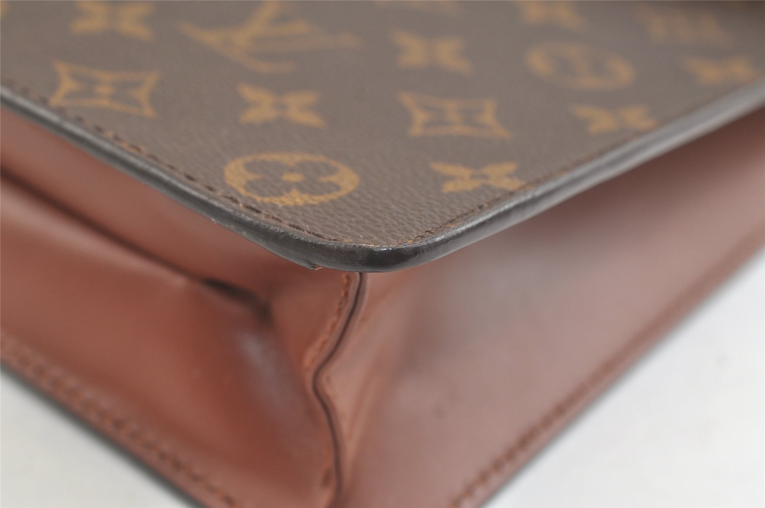 Auth Louis Vuitton Monogram Porte Documents Bandouliere M53338 Briefcase 2615K