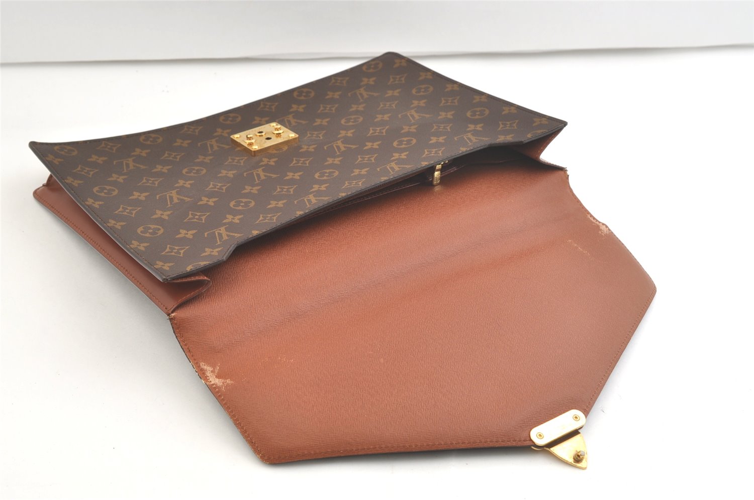 Auth Louis Vuitton Monogram Porte Documents Bandouliere M53338 Briefcase 2615K