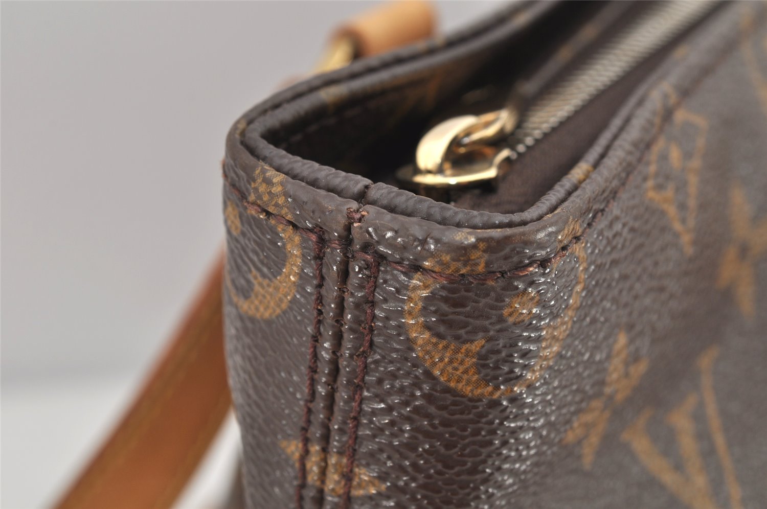 Authentic Louis Vuitton Monogram Cabas Piano Shoulder Tote Bag M51148 LV 2616K