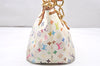 Auth Louis Vuitton Monogram Multicolor Annie GM Tote Bag White M40303 LV 2617K