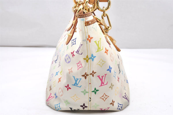 Auth Louis Vuitton Monogram Multicolor Annie GM Tote Bag White M40303 LV 2617K