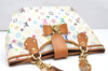 Auth Louis Vuitton Monogram Multicolor Annie GM Tote Bag White M40303 LV 2617K