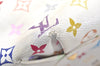 Auth Louis Vuitton Monogram Multicolor Annie GM Tote Bag White M40303 LV 2617K