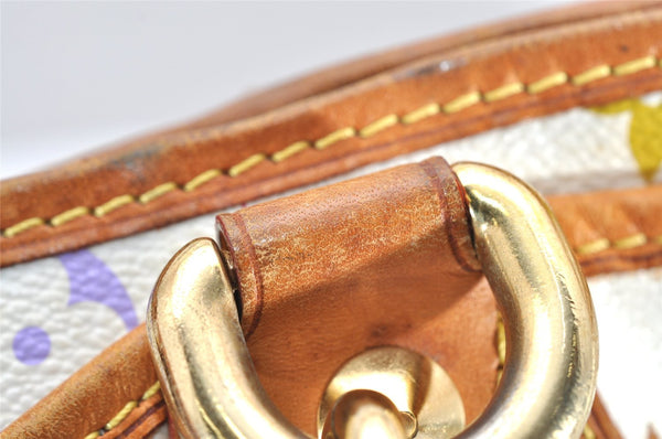 Auth Louis Vuitton Monogram Multicolor Annie GM Tote Bag White M40303 LV 2617K