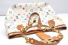 Auth Louis Vuitton Monogram Multicolor Annie GM Tote Bag White M40303 LV 2617K