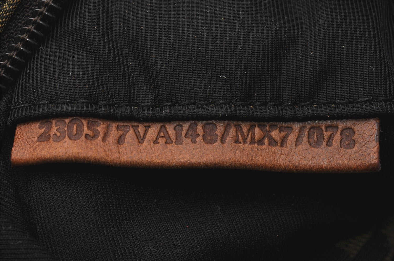 Authentic FENDI Zucca Shoulder Cross Body Bag Nylon Leather Brown 2618I