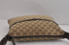 Authentic GUCCI Shoulder Cross Body Bag GG Canvas Leather 145857 Brown 2618J