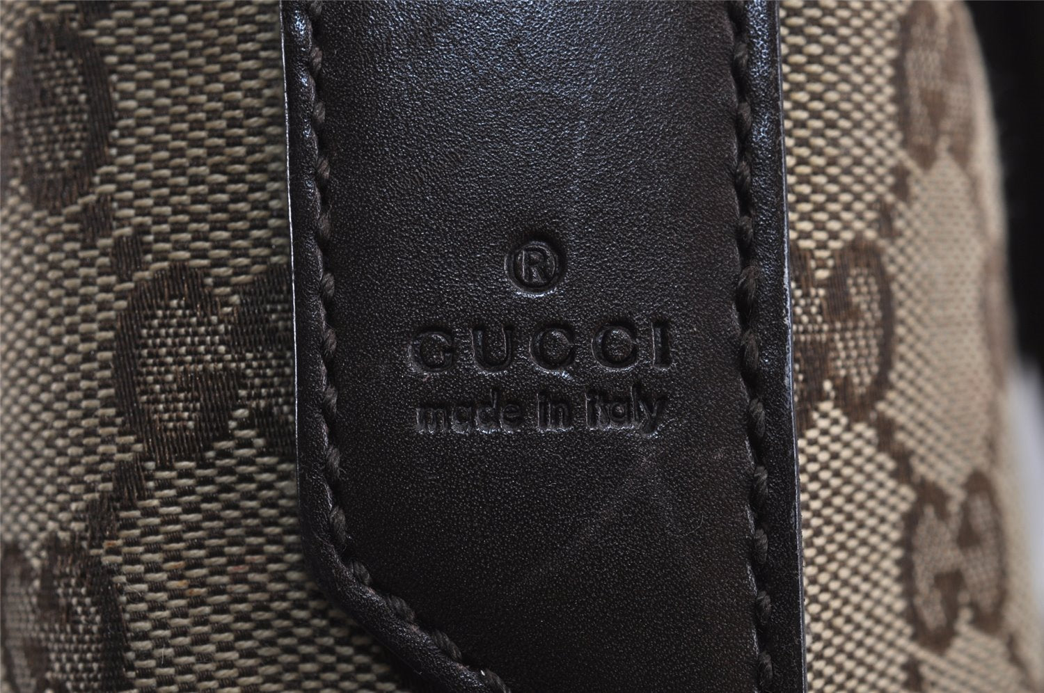 Authentic GUCCI Shoulder Cross Body Bag GG Canvas Leather 145857 Brown 2618J