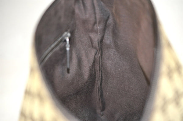 Authentic GUCCI Shoulder Cross Body Bag GG Canvas Leather 145857 Brown 2618J