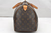 Authentic Louis Vuitton Monogram Speedy 35 Hand Boston Bag M41524 LV 2620K