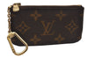 Authentic Louis Vuitton Monogram Pochette Cles Coin Purse Case M62650 LV 2621J