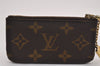 Authentic Louis Vuitton Monogram Pochette Cles Coin Purse Case M62650 LV 2621J