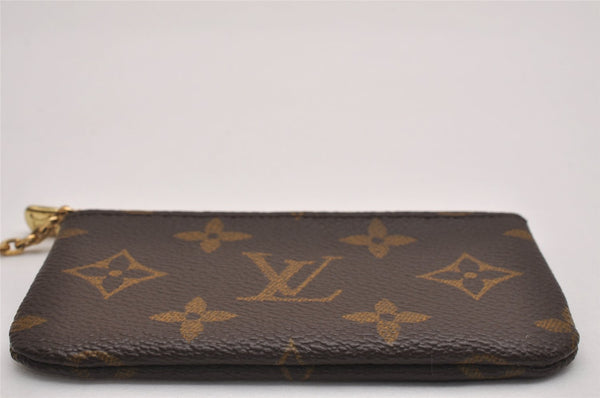 Authentic Louis Vuitton Monogram Pochette Cles Coin Purse Case M62650 LV 2621J